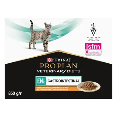 PRO PLAN® EN St/Ox Gastrointestinal. Ветеринарна дієта для котів для зменшення розладів кишкової абсорбції. З куркою.