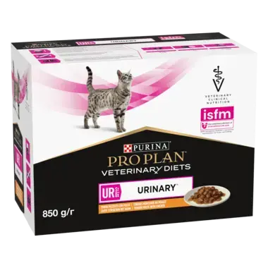 PRO PLAN® UR URINARY. Ветеринарна дієта для котів для розчинення струвітних каменів. З куркою.