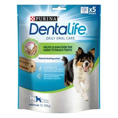 Dentalife®. Додатковий сухий корм для дорослих собак середніх порід, для підтримки здоров'я порожнини рота