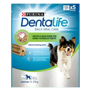 Dentalife®. Додатковий сухий корм для дорослих собак середніх порід, для підтримки здоров'я порожнини рота