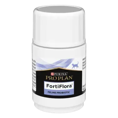 PURINA® PRO PLAN® FortiFlora®. Додатковий сухий корм, що допомагає у підтримці балансу мікрофлори кишківника у дорослих кішок