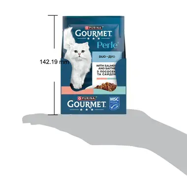 GOURMET Perle® Duo. З лососем та сайдою | Purina UA