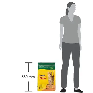 Friskies® - корм для дорослих котів з куркою та овочами