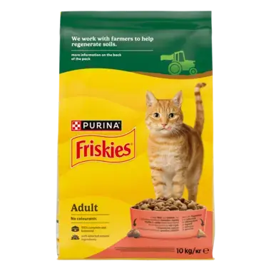 Friskies®. Сухий корм для котів, з яловичиною та куркою