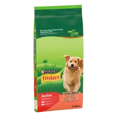 Friskies® Active - корм для активних собак з яловичиною