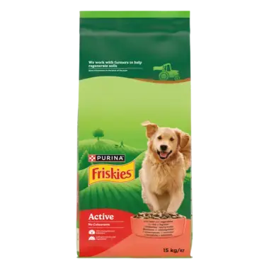 Friskies® Active - корм для активних собак з яловичиною