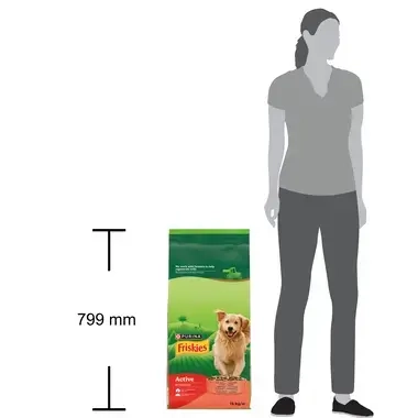 Friskies® Active - корм для активних собак з яловичиною