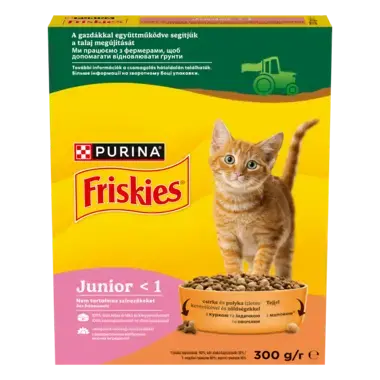 Friskies® Junior - корм для кошенят з індичкою і куркою