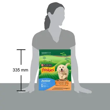 Friskies® Junior - корм для цуценят з куркою та молоком