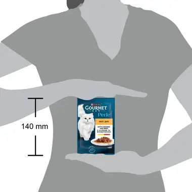 GOURMET TM Perle Duo (Перл Дуо). Міні філе у підливці. З куркою та яловичиною.