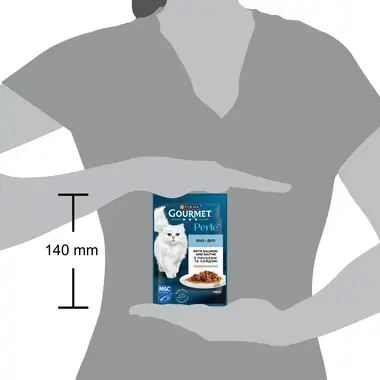 GOURMET TM Perle Duo (Перл Дуо). Міні філе у підливці. З лососем та сайдою