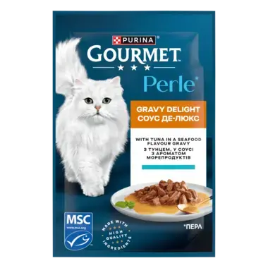 GOURMET TM Perle (Перл) Соус Де-Люкс. Міні філе у соусі. З тунцем.