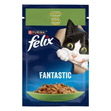 FELIX® FANTASTIC. З кроликом. Шматочки у желе. пакування пауч