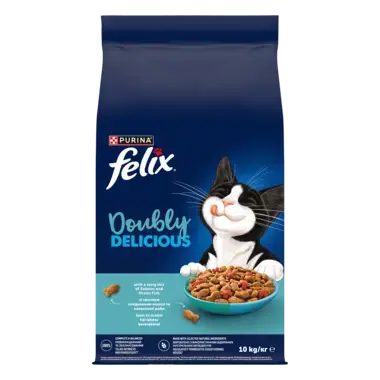 elix® Doubly Delicious (Даблі Делішес). З лососем, океанічною рибою та буряком. Сухий корм для дорослих котів 10 кг