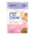 CAT CHOW® KITTEN Консервований порційний повнораціонний корм для кошенят, з ягням та цукіні, ніжні шматочки в підливці.