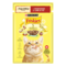 Friskies®. З яловичиною. Шматочки у підливці. Консервований порційний повнораціонний корм для дорослих котів.