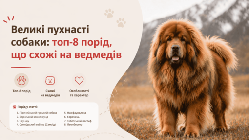 Великі пухнасті собаки: топ-8 порід, що схожі на ведмедів