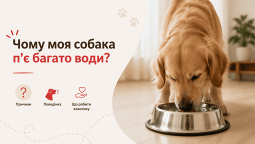 Чому моя собака п’є багато води?
