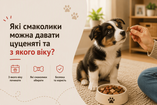 Які смаколики можна давати цуценяті та з якого віку?
